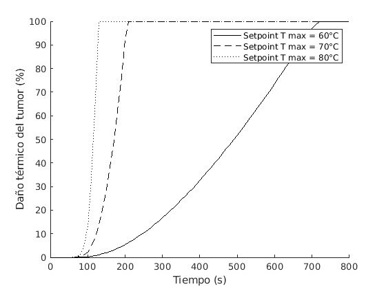 Tumor thermal damage