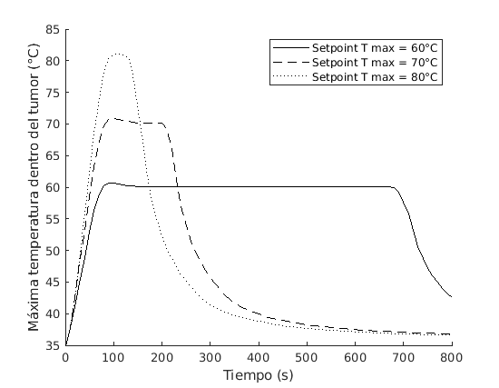 Temperatura máxima de todo el tejido